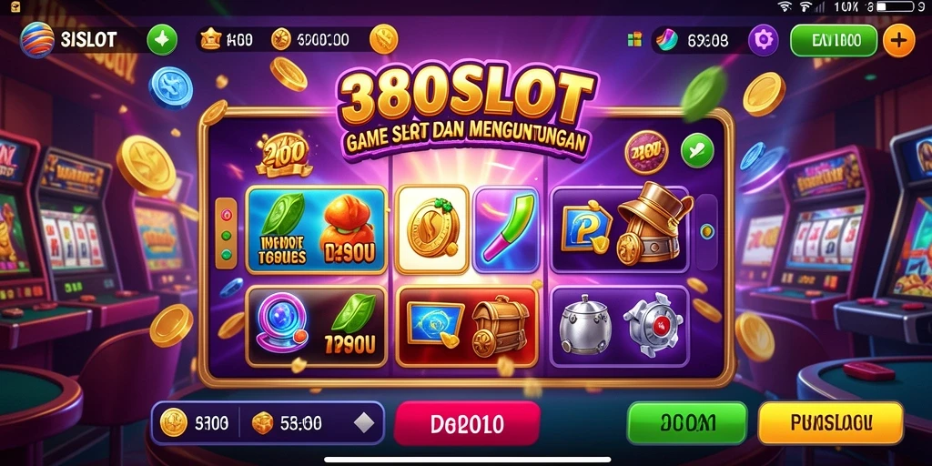 Tampilan gameplay 380SLOT yang menarik dan penuh warna.