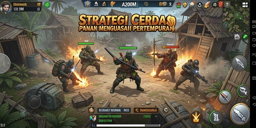Tampilan gameplay A200M yang penuh aksi dan strategi.