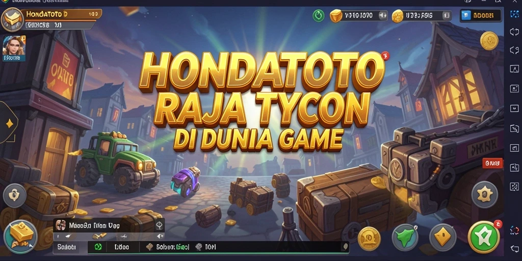Screenshot HONDATOTO menampilkan aksi pengelolaan bisnis yang seru.
