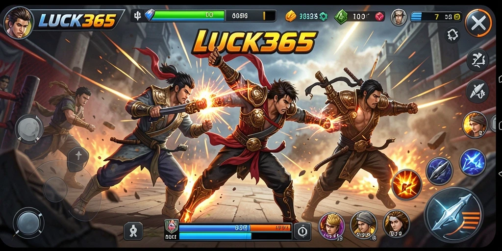 Tangkapan layar menunjukkan aksi menegangkan dalam LUCK365 dengan grafis yang memukau.